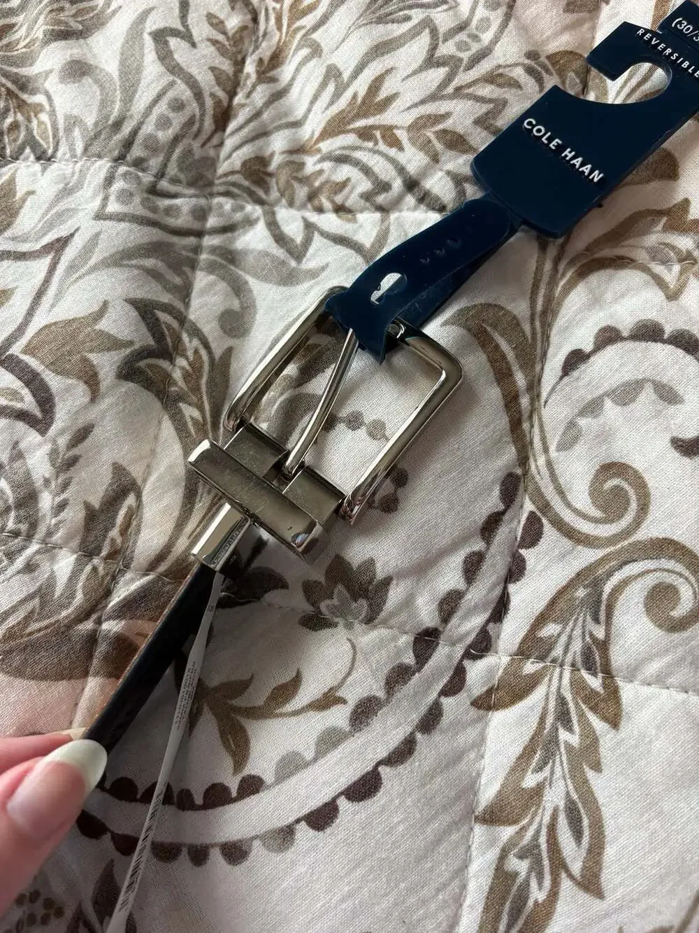 Cole Haan Reversible Brown and Black Leather Belt